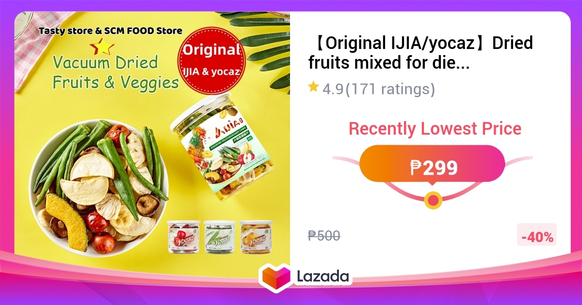 【Original IJIA/yocaz】Dried fruits mixed for diet veggies and fruit