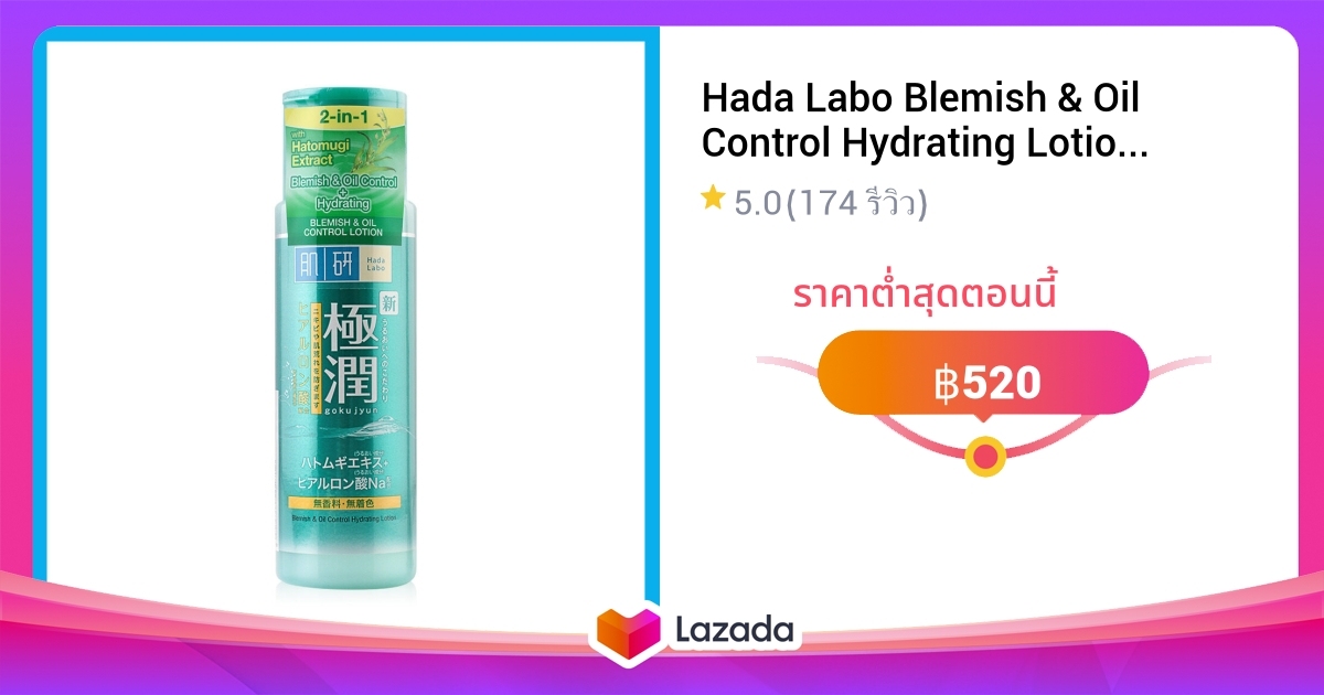 Hada Labo Blemish & Oil Control Hydrating Lotion 170ml