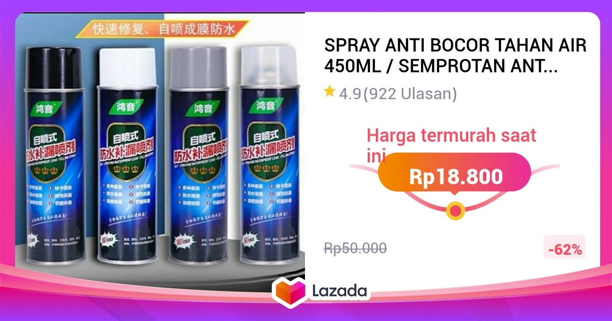 SPRAY ANTI BOCOR TAHAN AIR 450ML / SEMPROTAN ANTI BOCOR / SEMPROTAN ...