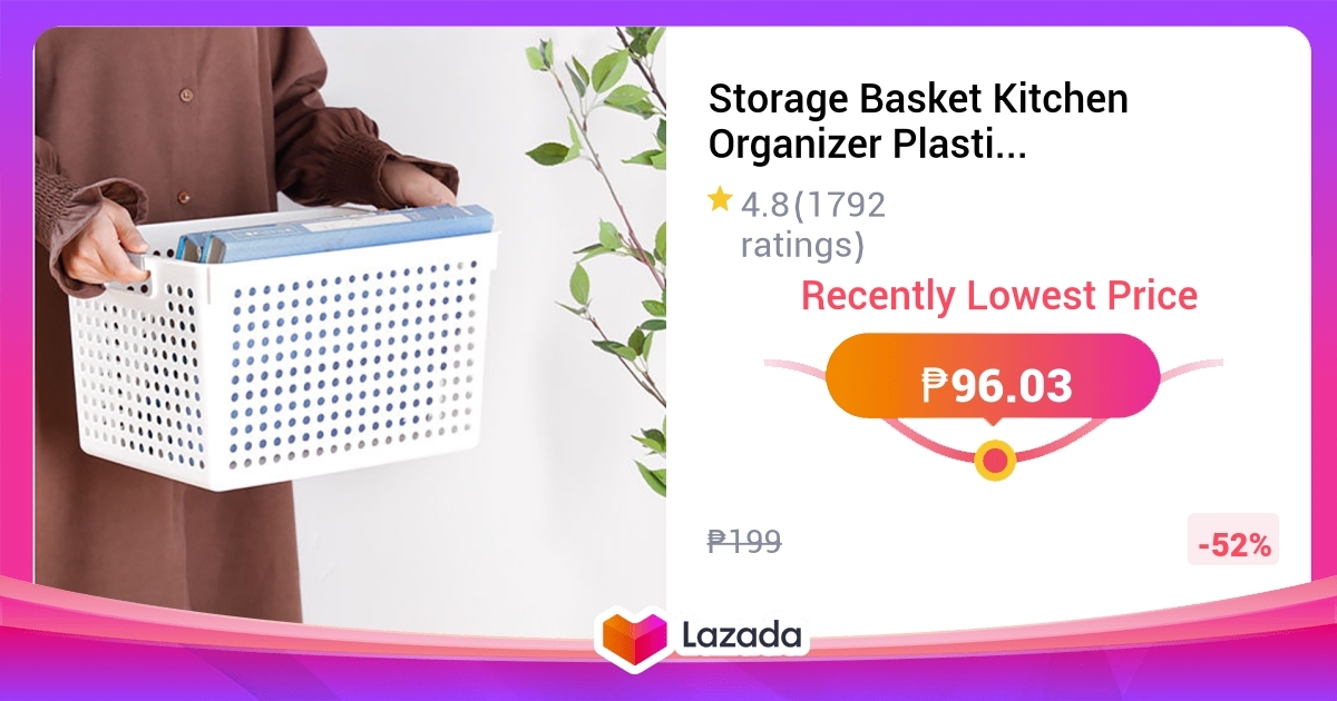 Storage Basket Kitchen Organizer Plastic Household Laundry Snack Book storage-basket-kitchen-organizer-plastic-household-laundry-snack-book