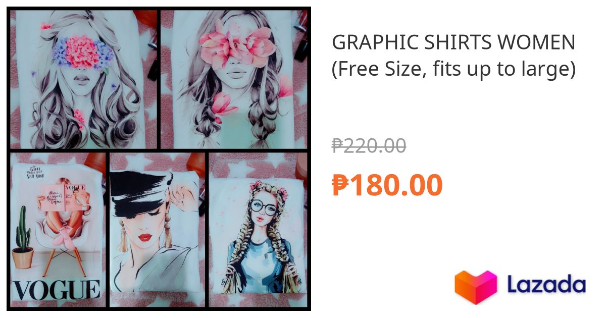 GRAPHIC SHIRTS WOMEN (Free Size, fits up to large)