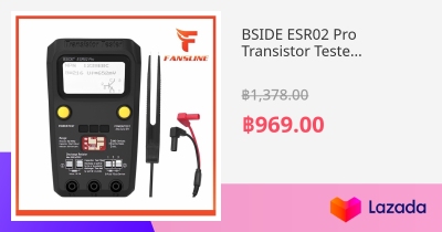 fansline BSIDE ESR02 Proเครื่องทดสอบทรานซิสเตอร์ดิจิตอลมัลติฟังก์ชั่น ...
