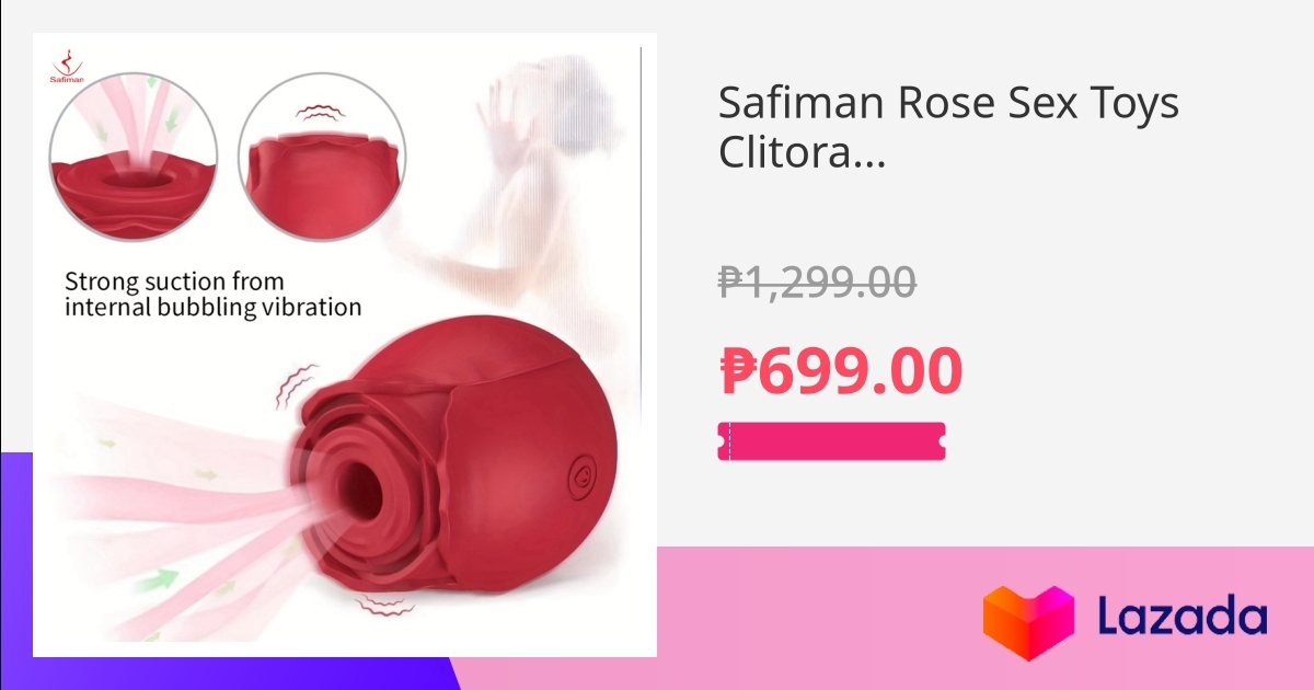 Safiman Rose Sex Toys Clitoral Stimulator Female Masturbator Clit