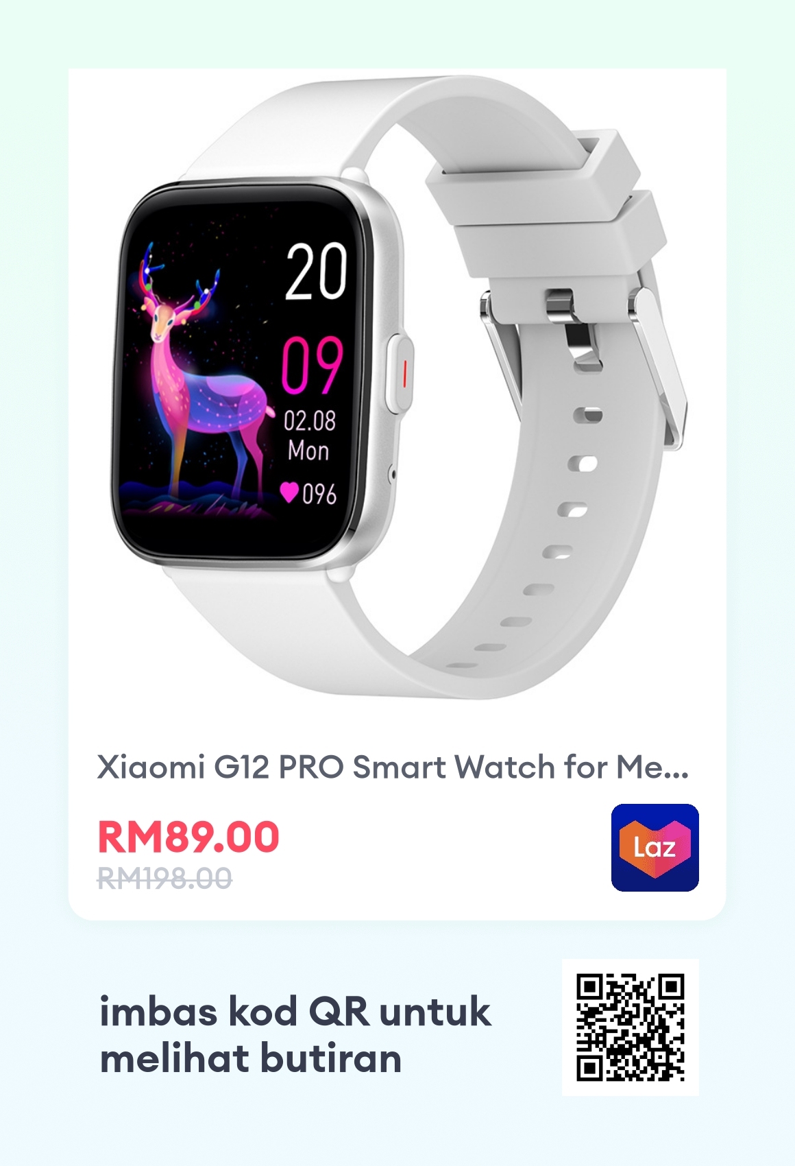 Xiaomi G12 PRO Smart Watch for Men Women Fitness Tracker Watches Sport ...