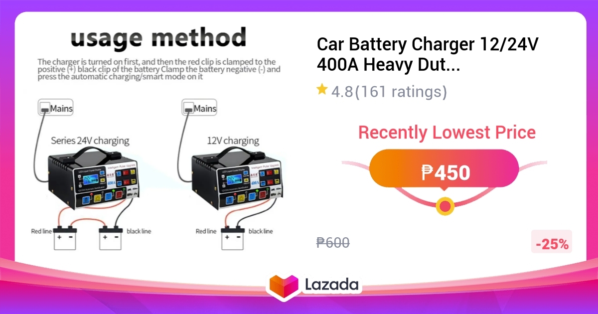 12V/24V Car Battery Charger Heavy Duty Car Battery Charger 400A 220W 12V/24V Car Battery Charger Heavy Duty Car Battery Charger 400A 220W