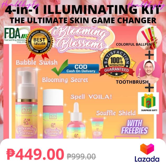 HealthyFy 4in1 ILLUMINATING KIT Blooming Blossoms PSPH Beauty All in
