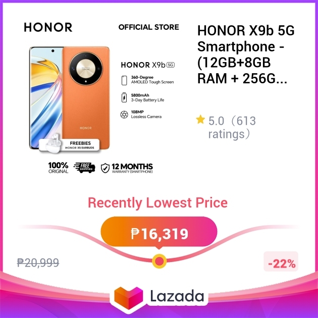 HONOR X9b 5G Smartphone - (12GB+8GB RAM + 256GB ROM | 108MP Lossless ...