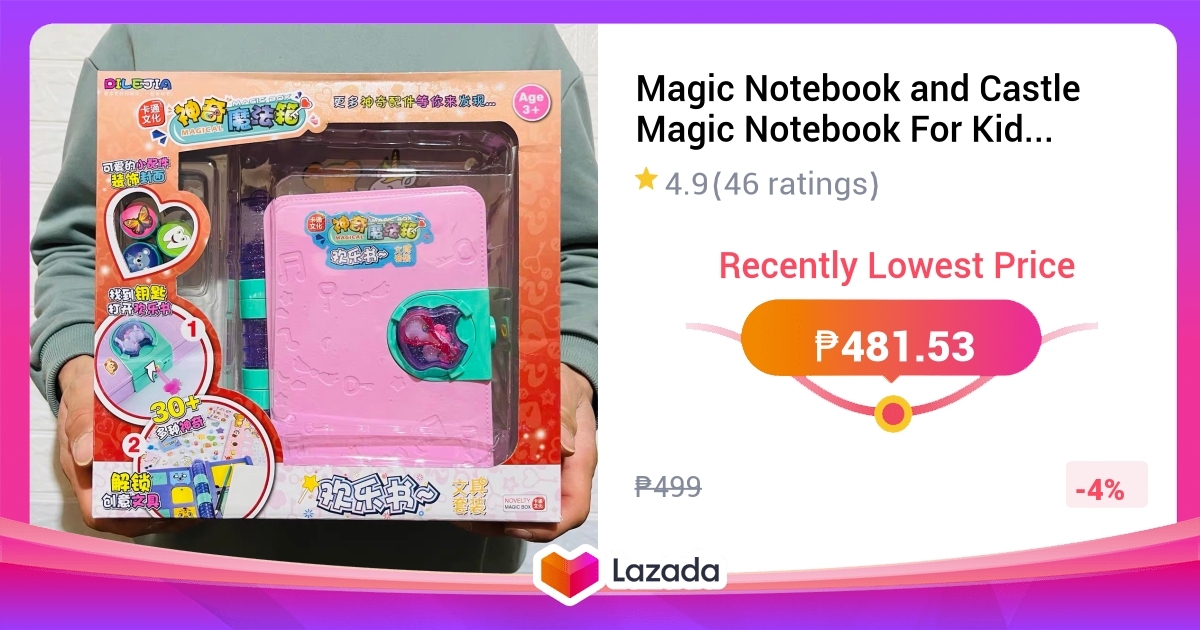 Magic Notebook and Castle Magic Notebook For Kids - Blue Elephant Ph