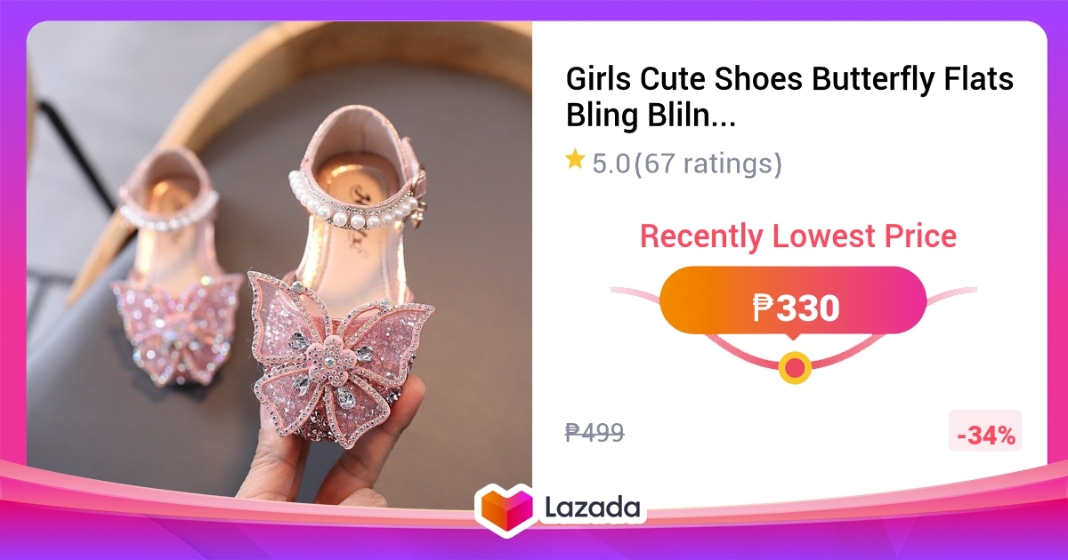 Butterfly Knot in Girls' Shoes