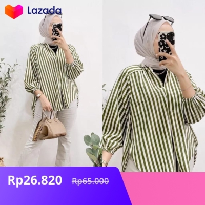 Ev Collection Terlaris Di Lazada Atasan Kemeja Wanita Fashion