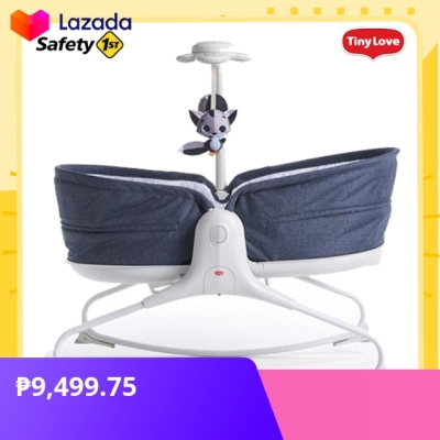 Safety 1st The Tiny Love - Newborn Baby Rocker Napper Denim Swing Bed