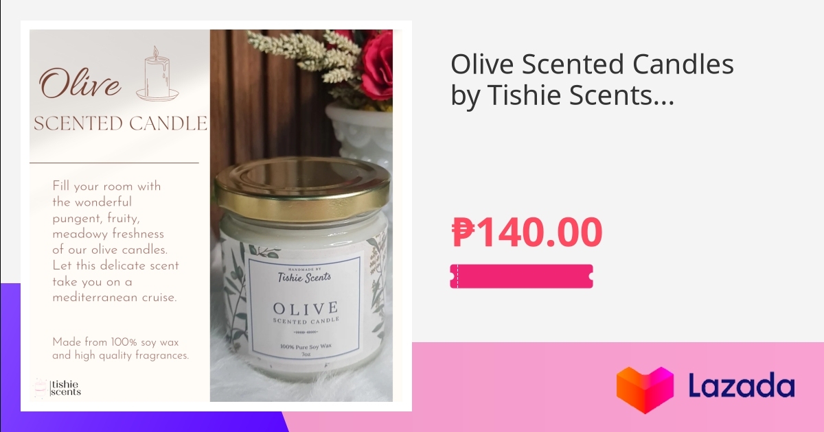 Olive Scented Candles by Tishie Scents. Perfect for gifts, giveaways