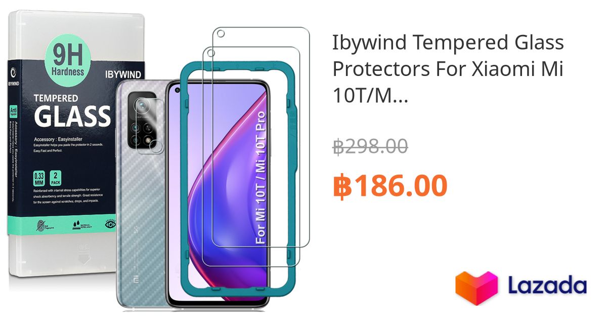 Ibywind Tempered Glass Protectors For Xiaomi Mi 10t Mi 10t Pro Redmi 