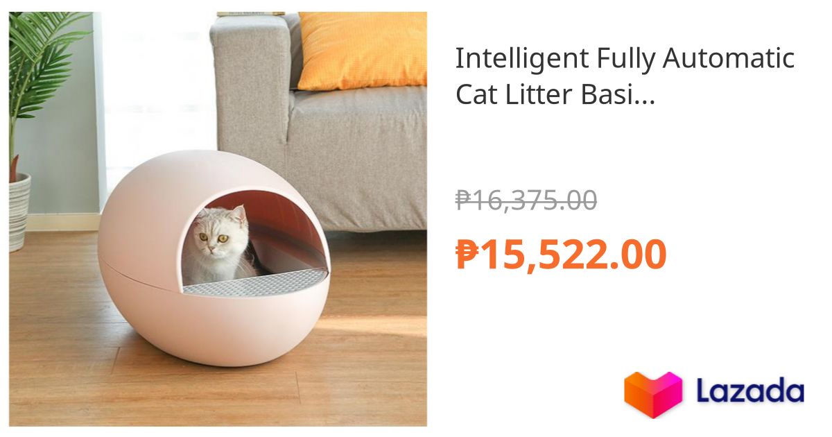 Intelligent Fully Automatic Cat Litter Basin Antisplash Cat Toilet