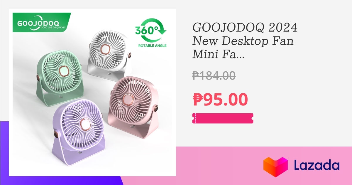 Goojodoq New Desktop Fan Mini Fan Usb Charging Office Table Fan Electric Fan Rechargeable