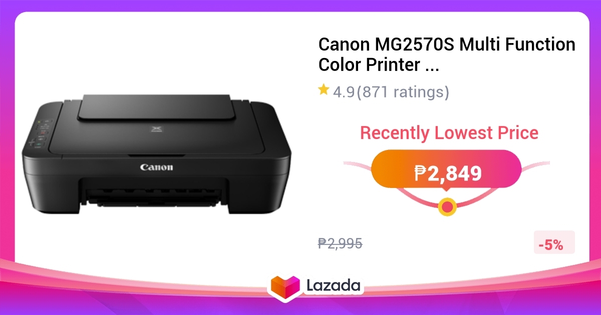 Canon Mg S Multi Function Color Printer Print Scan Copy