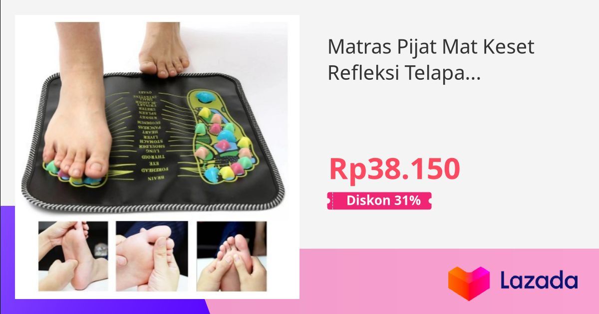 Matras Pijat Mat Keset Refleksi Telapak Kaki Peredaran Darah Lancar Bisa Bayar Di Tempat Cod 6251