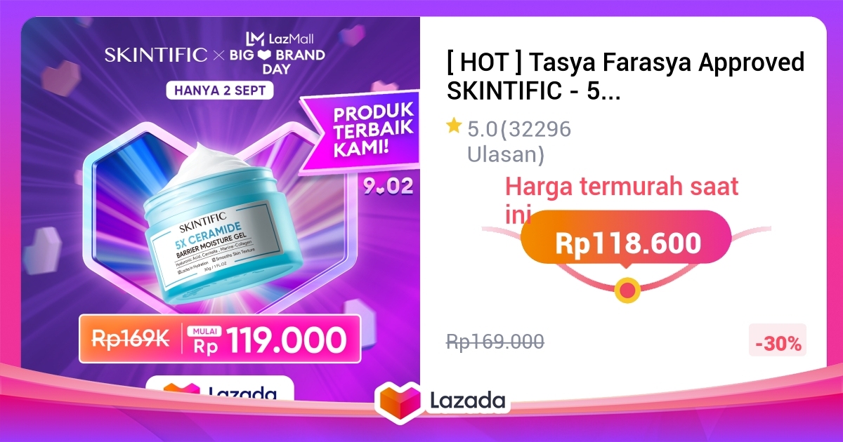 [ HOT ] Tasya Farasya Approved SKINTIFIC - 5X Ceramide Barrier ...