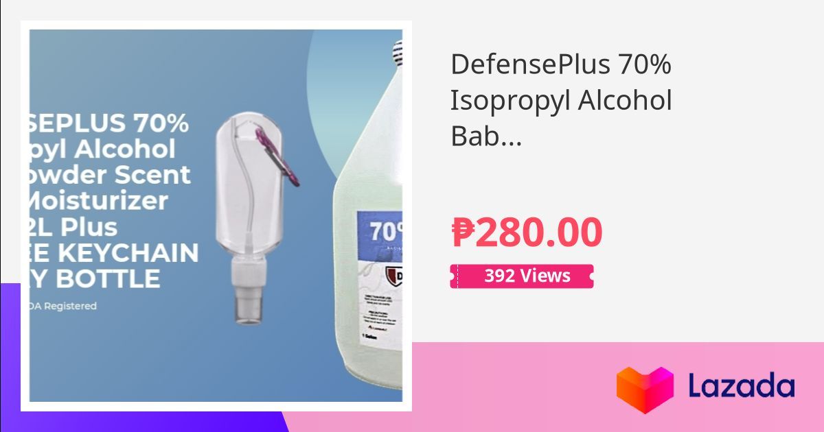 DefensePlus 70 Isopropyl Alcohol Baby Powder Scent with Moisturizer 3