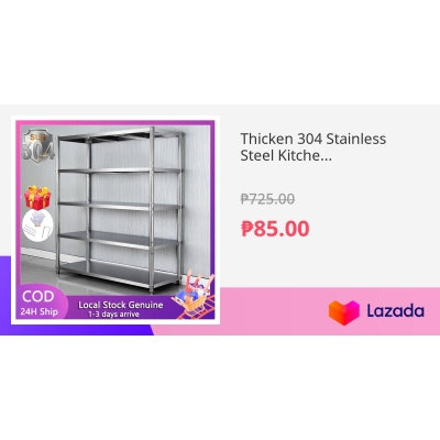 Thicken 304 Stainless Steel Kitchen Racks Organizer 3/4/5 Tier Kitchen ...