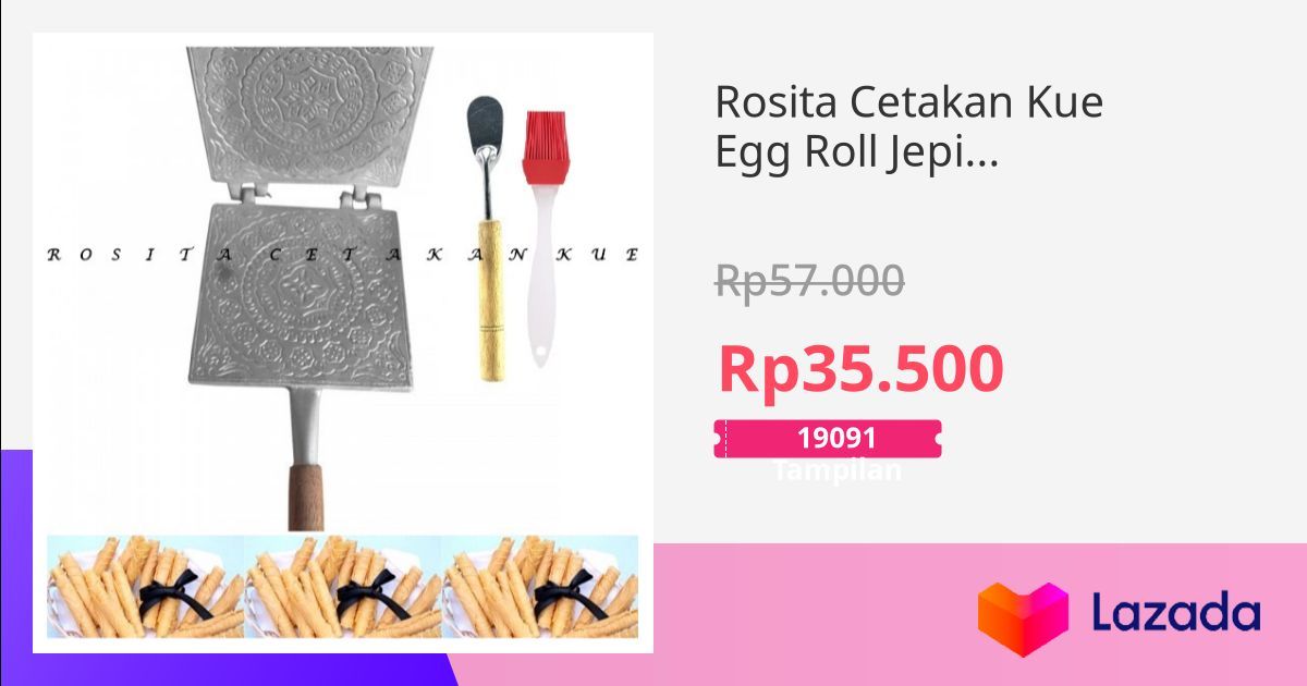 Rosita Cetakan Kue Egg Roll Jepit Semprong Opak Kecil Jpk Gratis Sutil Kue