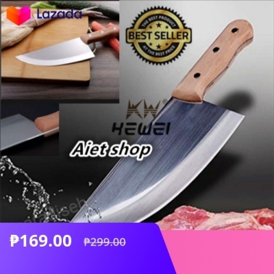 High Quality Meat Cleaver Kitche Knife 10 inch Wooden Handle Made in Japan