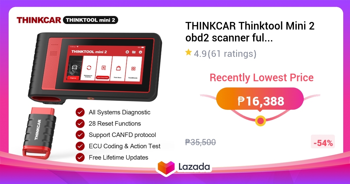 THINKCAR Thinktool Mini 2 obd2 scanner full system 2023 Automotive OBD2 ...