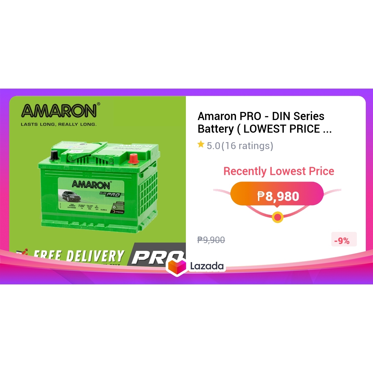 Amaron PRO - DIN Series Battery ( LOWEST PRICE ) - DIN45 DIN60 DIN66 ...