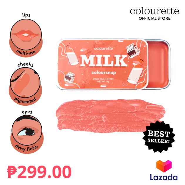 Colourette Coloursnap in Milk [Cream Blush, Cheek Tint, Blush On, Lip Balm, Liptint, Makeup]
