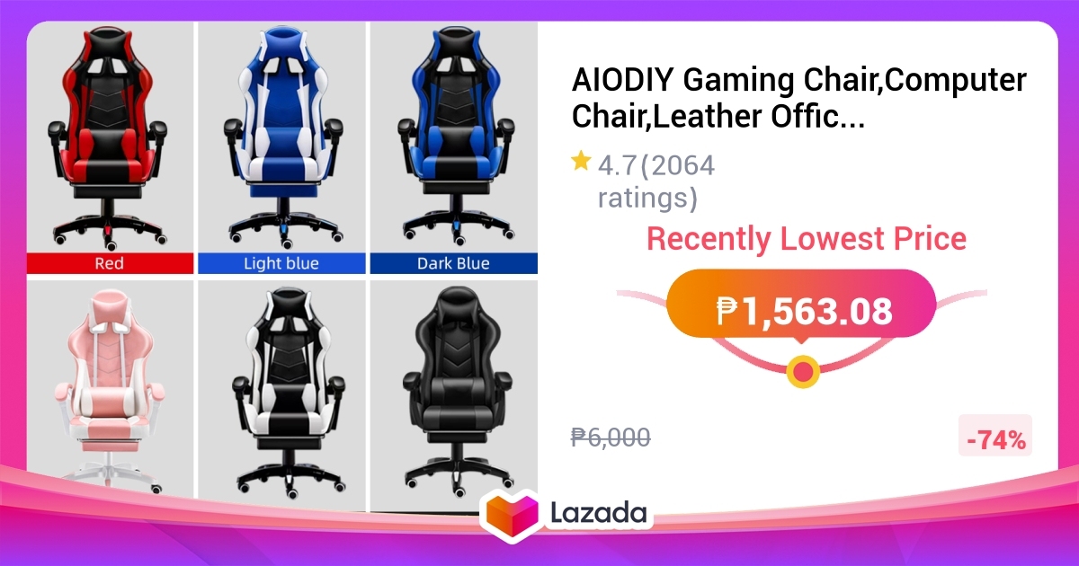 AIODIY Gaming Chair,Leather Office Chair, Home Office