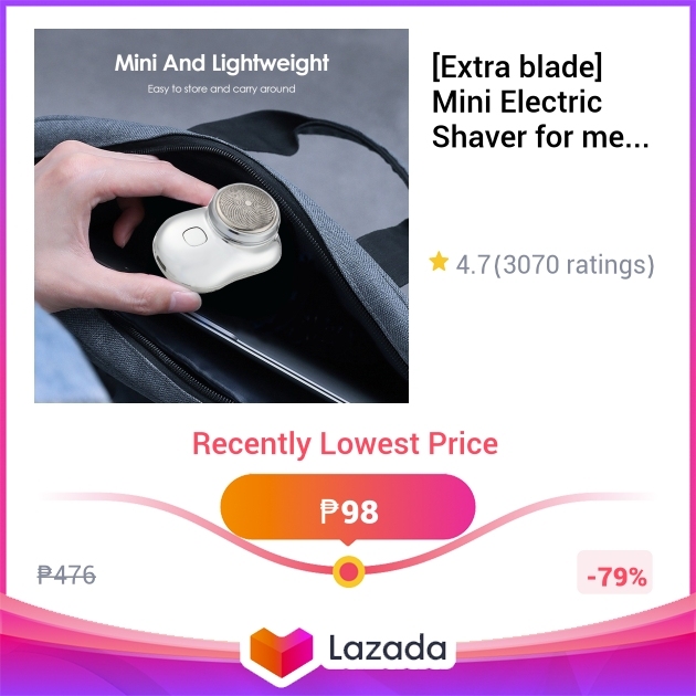 [Extra blade] Mini Electric Shaver for men shavers razor rechargeable ...