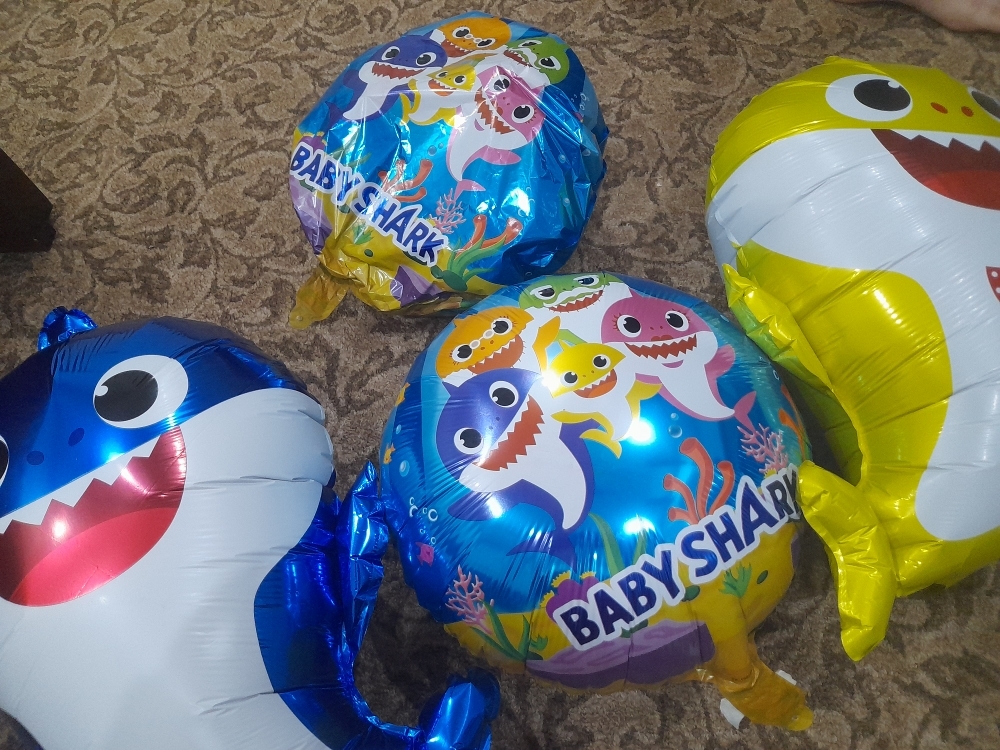  13 PCS, Shark Balloons - Shark Family Balloons - Shark