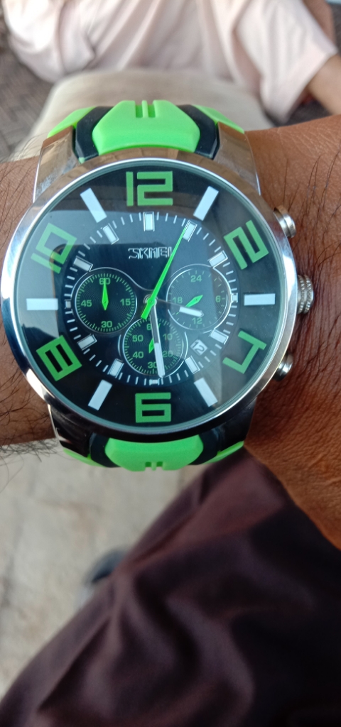  SKMEI Sports Fashion Casual Big Dial Chronograph Waterproof Watch For Men 9128