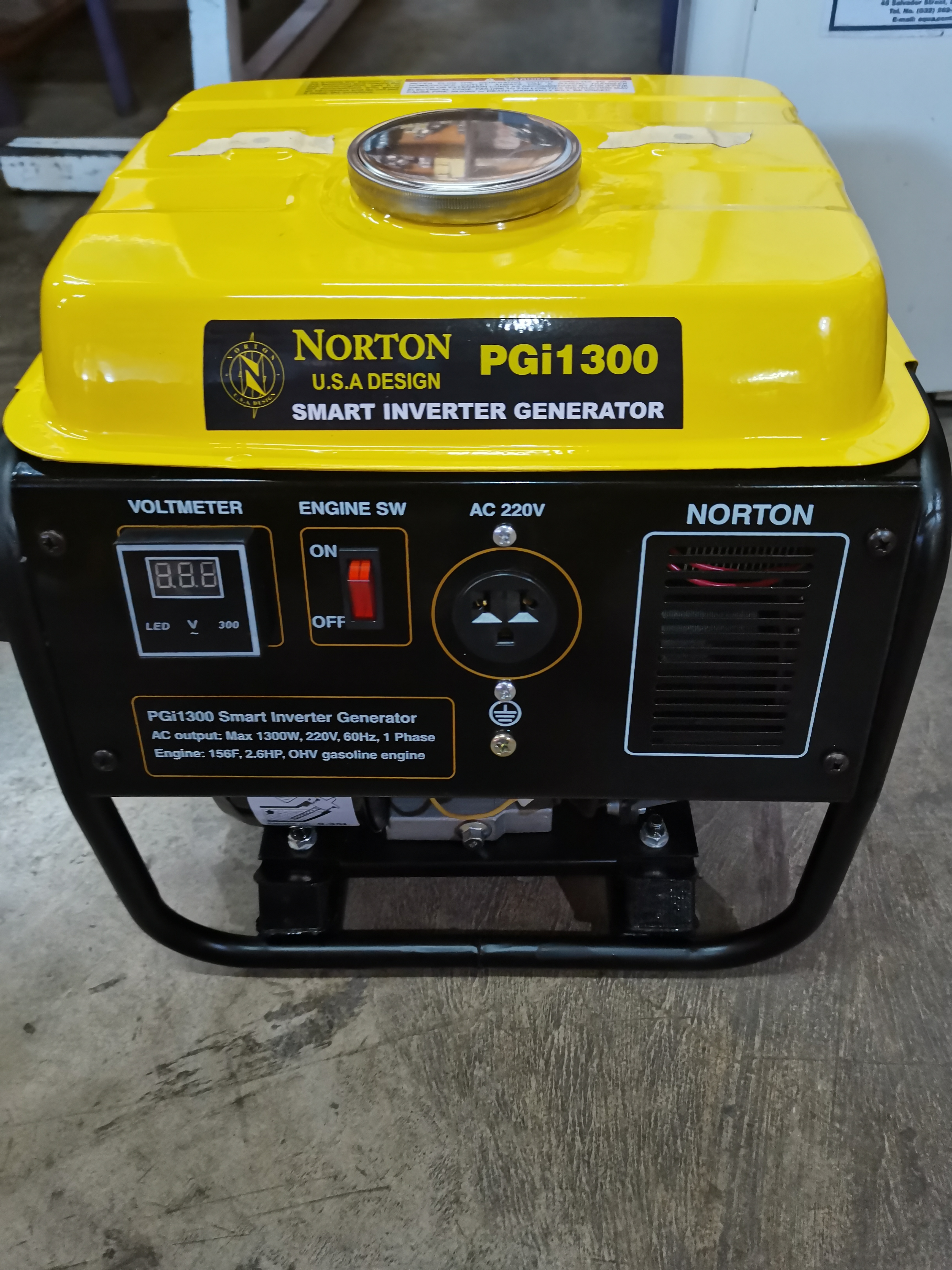 NORTON Digital Inverter Gasoline Generator PGi1300 1300W 1.3 KVA 4