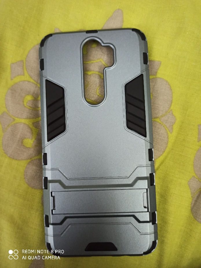  Lenuo for Xiaomi Redmi Note 8 Pro Case - TPU + Hard Plastic Shockproof Cell Phone Back Cover with Invisible Bracket
