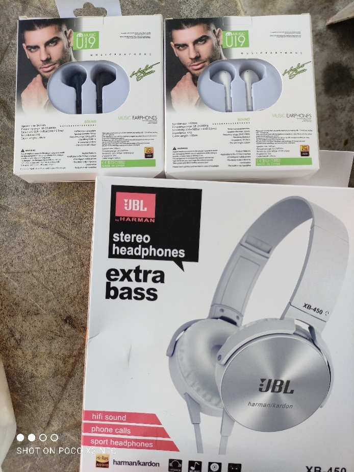 JBL XB450 Extra Bass Headset Stereo 