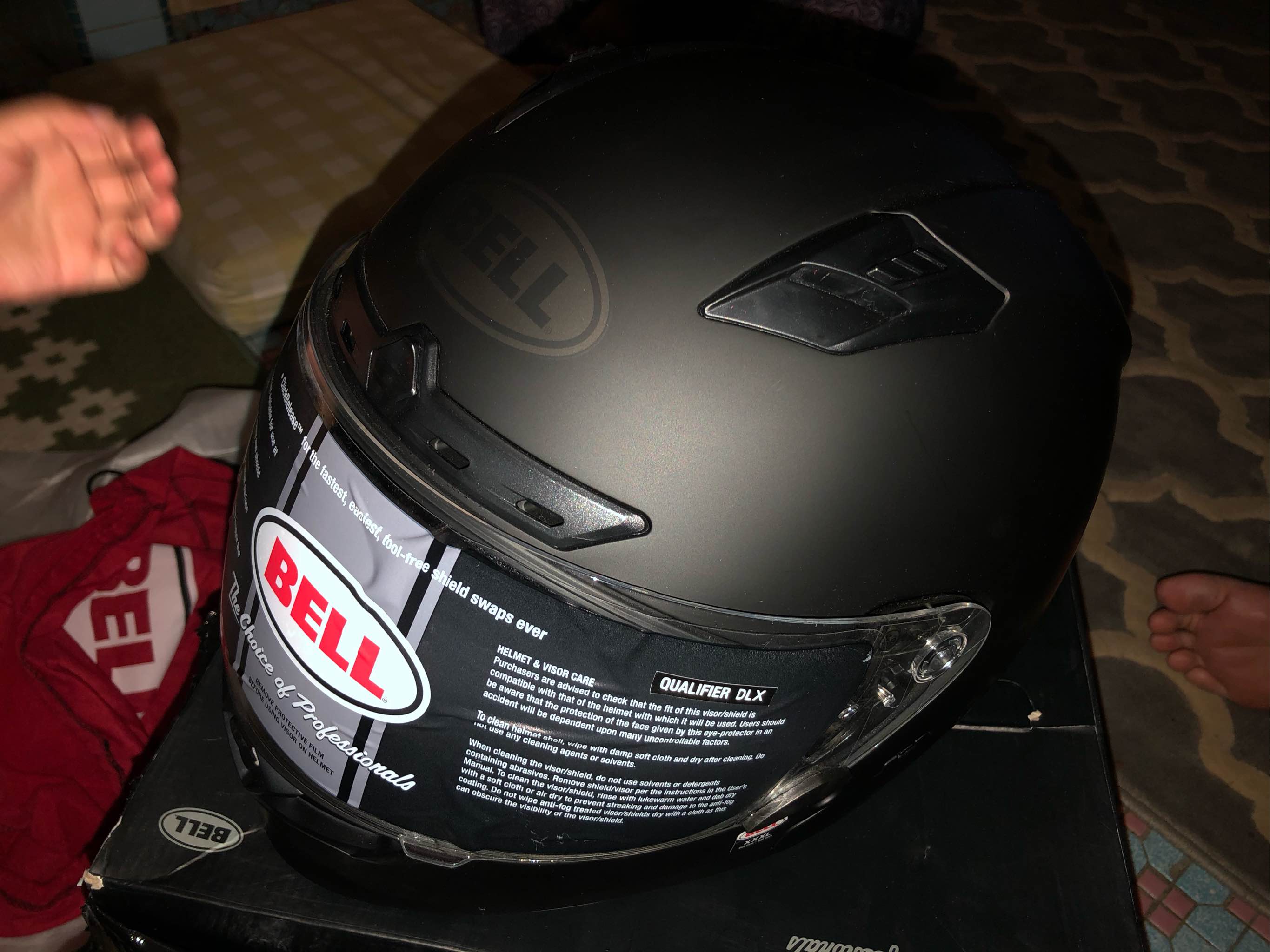 Bell Qualifier DLX Blackout Helmet - Matte Black - 3XL
