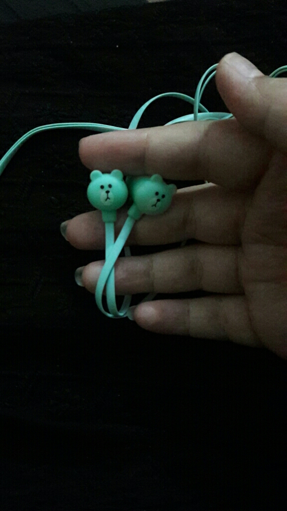  2Pcs Cartoon Cute Bear Rabbit Earphones With Mic 3.5 Mm Stereo In-ear Headset For Girls Kids For Phone MP3 Gifts