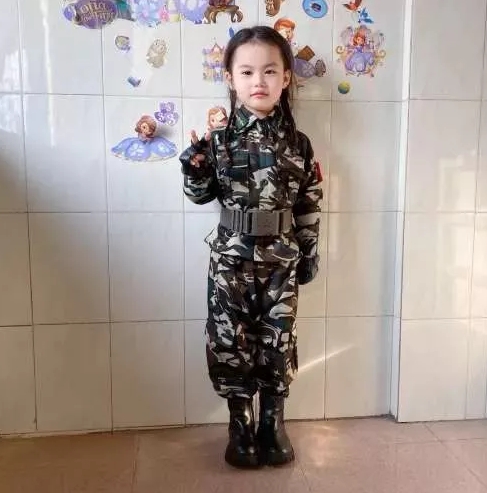 HNB Career Halloween Costume for Kids Girl Army Costume for Kids