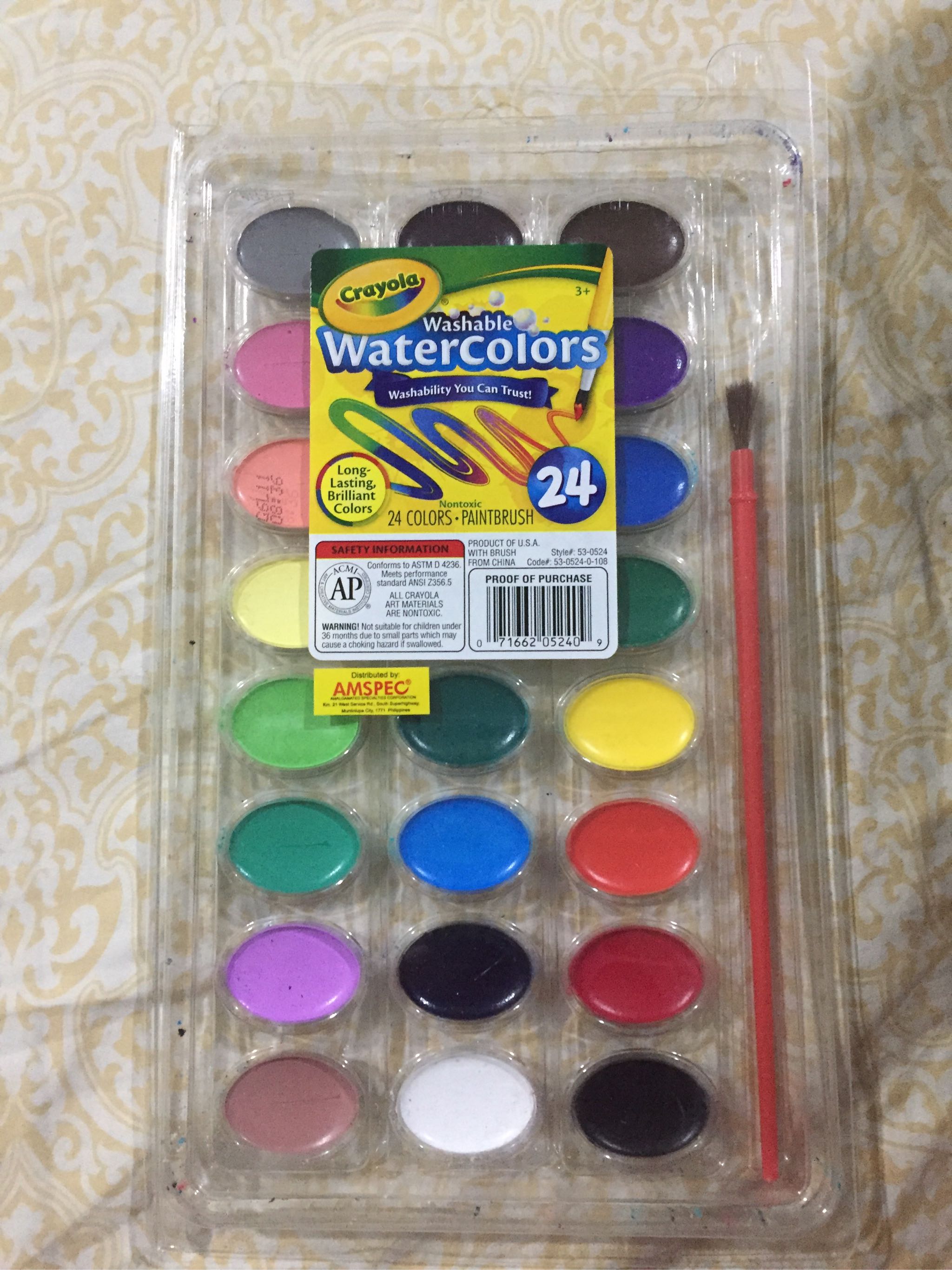 Crayola Washable Watercolors - 24 colors