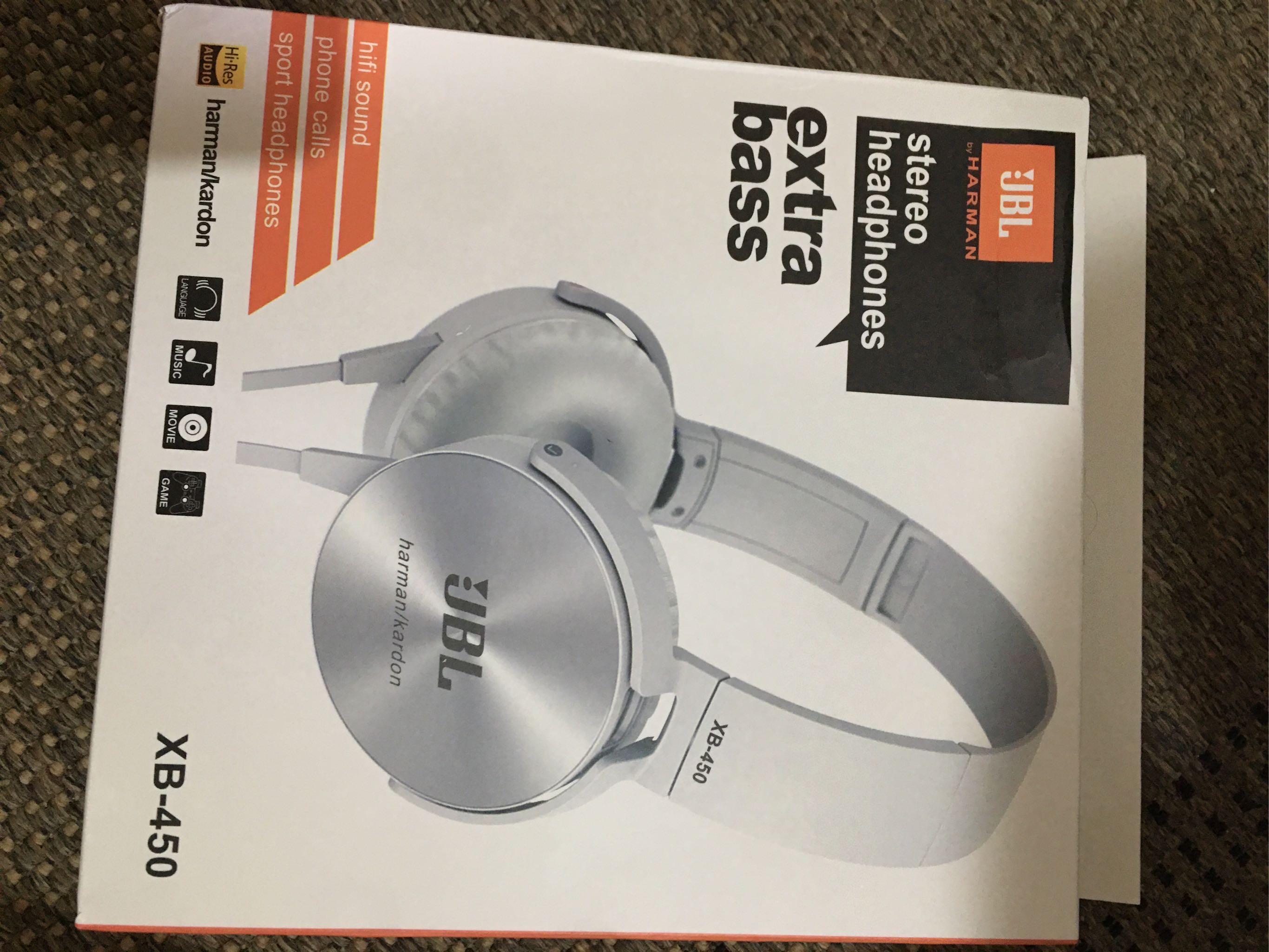 JBL XB450 Extra Bass Headset Stereo 