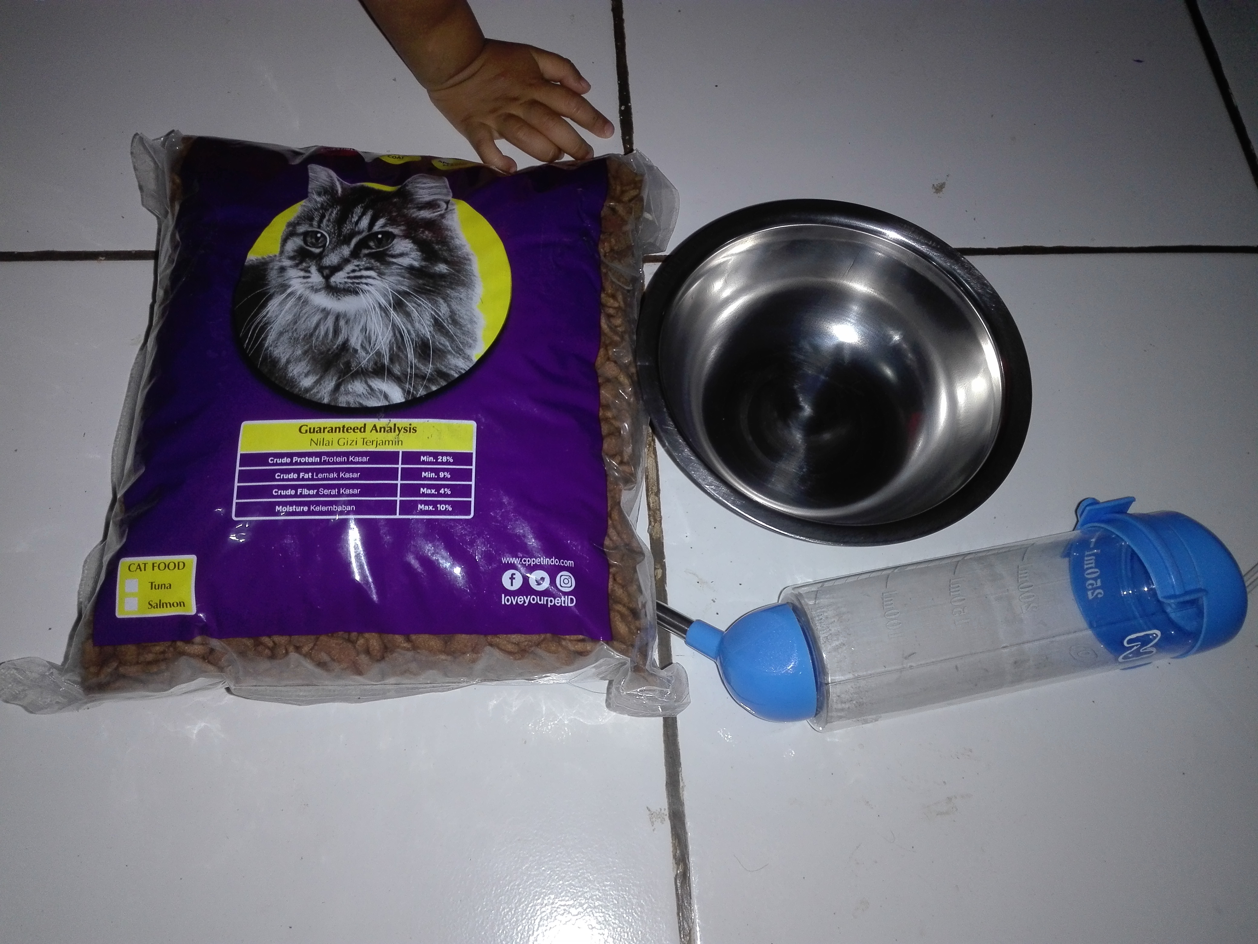 Mangkok Stainless 16 cm Makan Minum Kucing Anjing Musang Hewan 