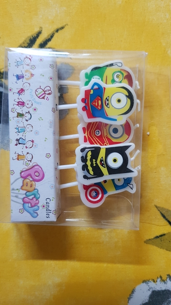  AVENGERS MINIONS CANDLE PACK 5 PCS MINION AVENGER CANDLE