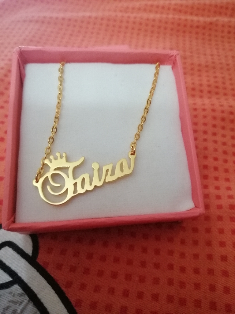 Faiza Name Locket The Jewel Lodge Name Necklace For Girls