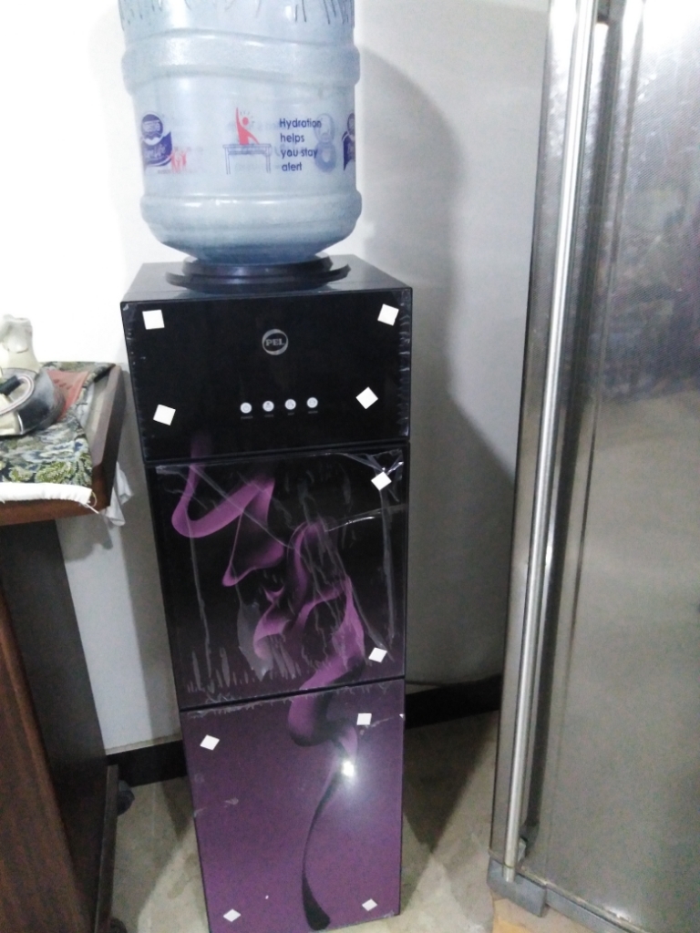 Purple Pel Water Dispenser Glass Door Price PEL 115 Curved