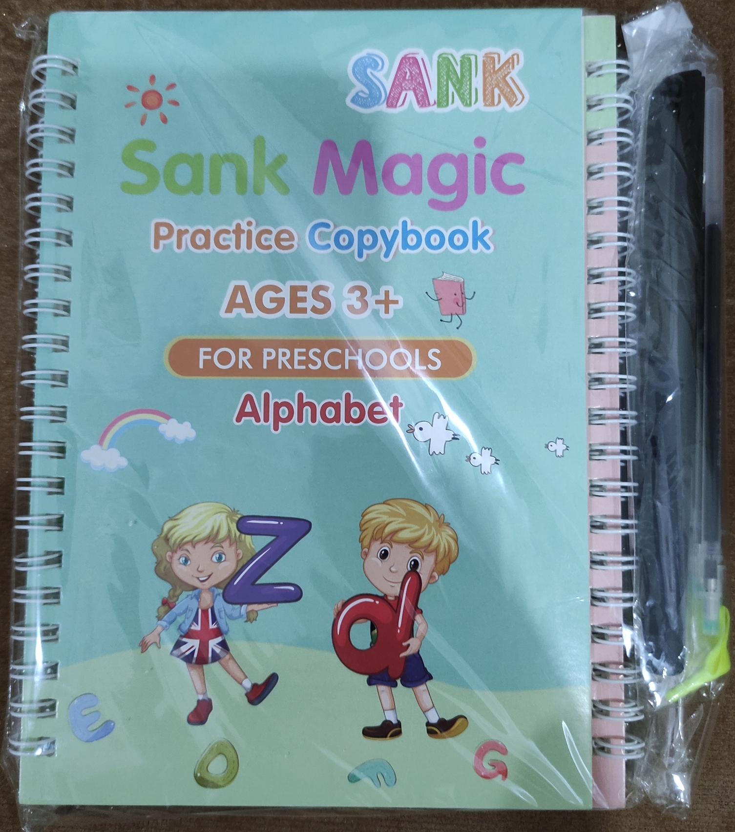 4 PCS Magic Practice Copybook for Kids,Children Reusable