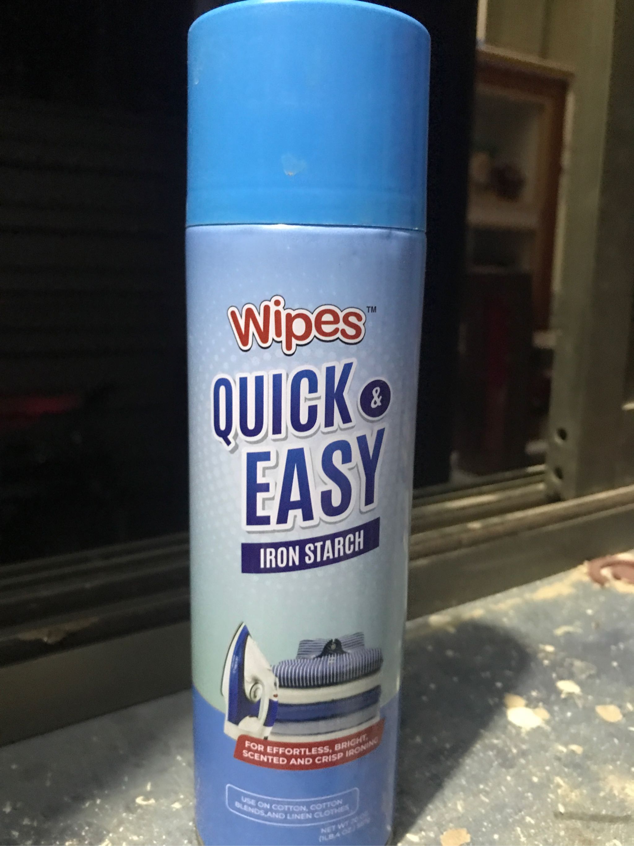 Wipes Quick & Easy Iron Starch Spray Can 567 g