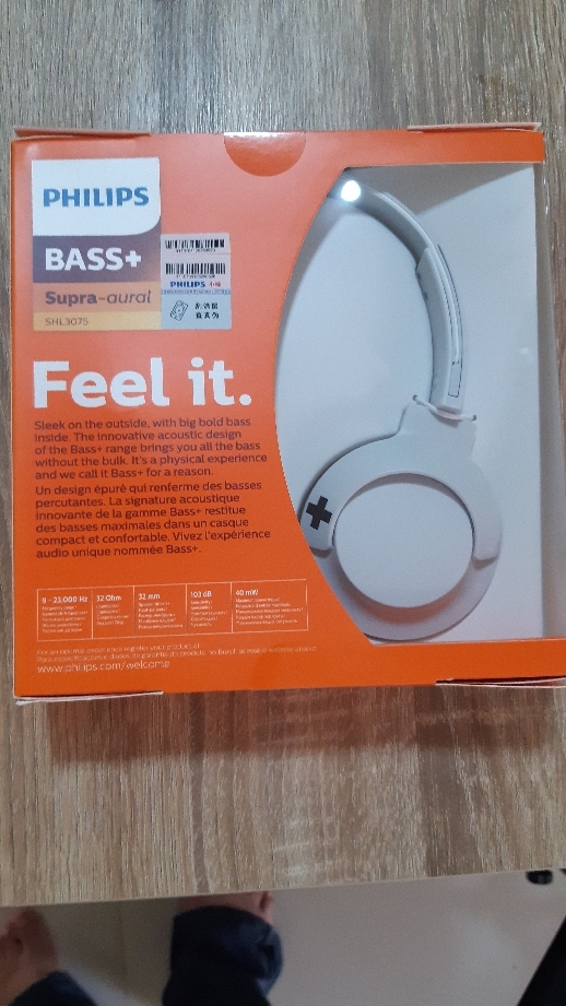 Philips Bass SHL3075 Closed Back On Ear Headphones with