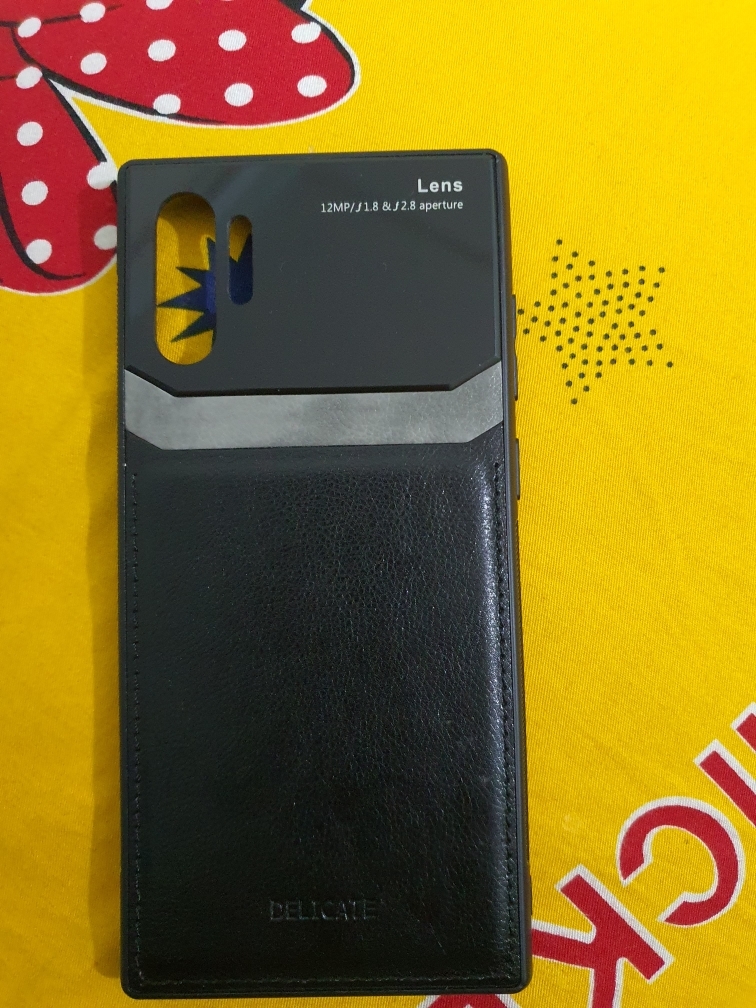 Case For Samsung Galaxy Note 10 Plus Leather Mirror Tempered Glass