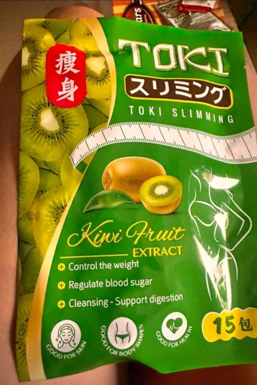 TOKI SLIMMING CANDY [15 pieces x 10 packs] Diet food Kiwi